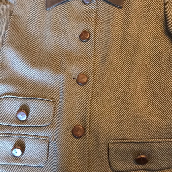 Mark Eisen size 6 wool and leather jacket USA - Picture 9 of 15